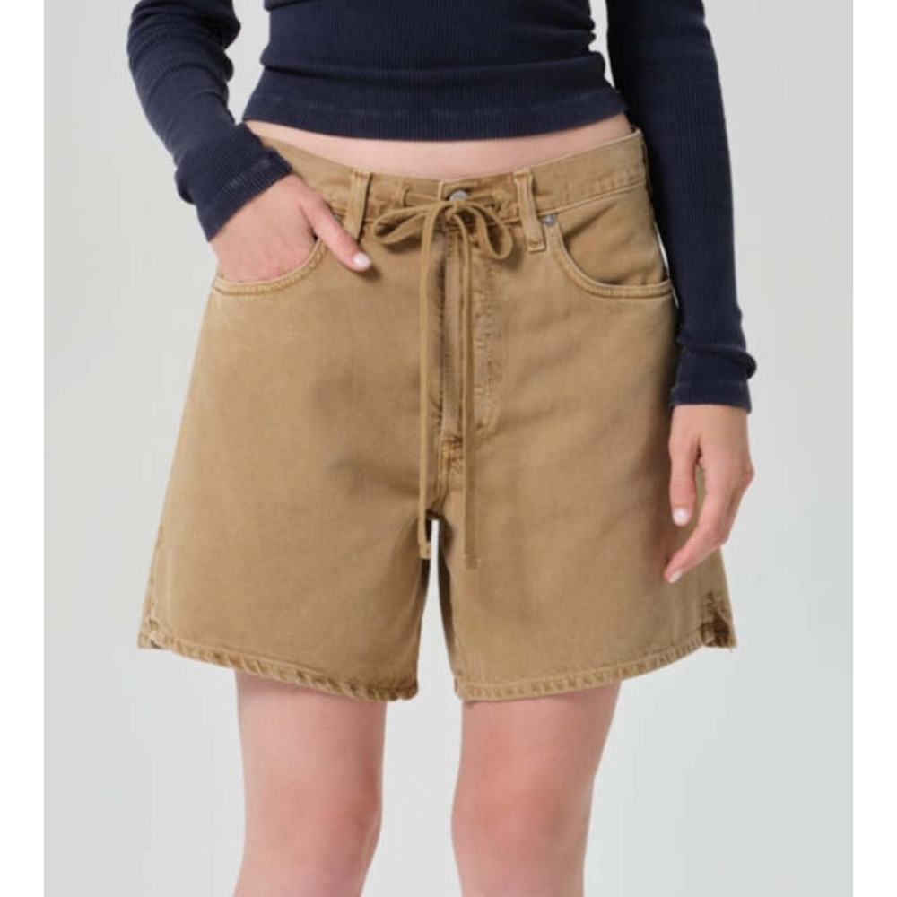 CITIZENS OF HUMANITY Brynn Drawstring Shorts Brown Denim Women's Size 26